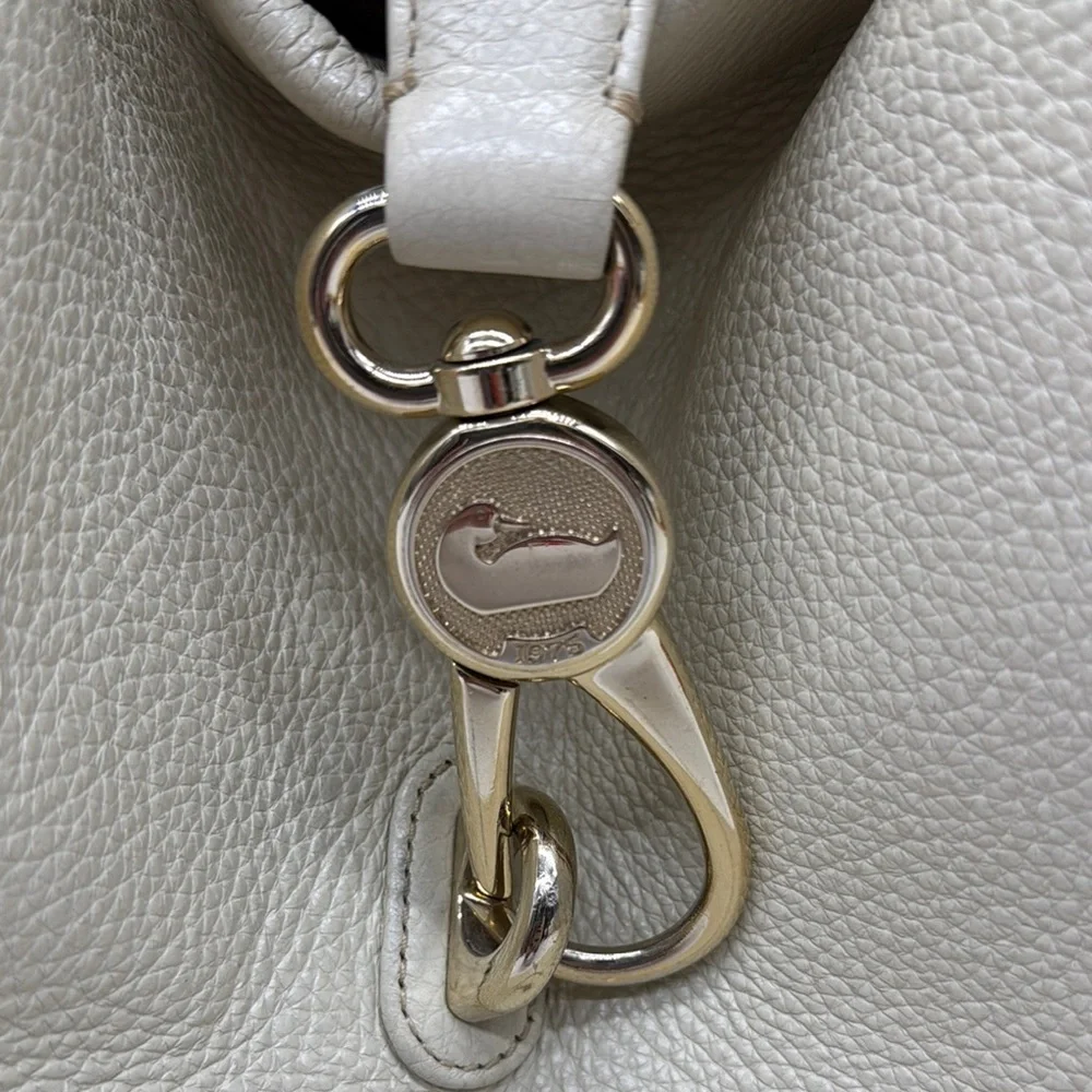 Dooney & Bourke Vintage Elegant Cream Leather Women's Hobo Bag DB7882